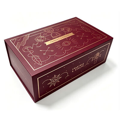 Rigid Presentation Magnetic Closure Boxes Collapsible with Fixed Dividers